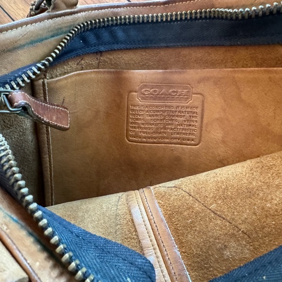 VINTAGE COACH CAMEL BROWN PURSE - Picture 4 of 7